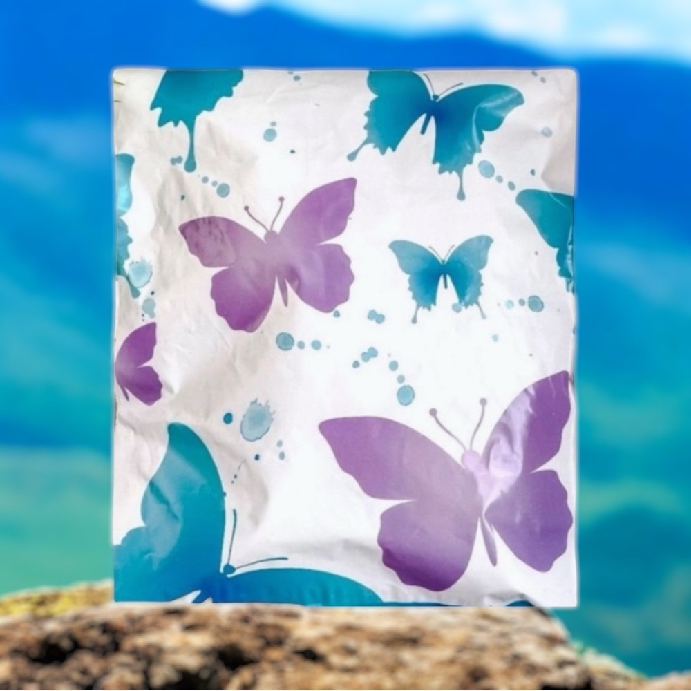 25 10X13 Poly Mailers Butterfly Flat Shipping Envelopes PRICE FIRM - Picture 4 of 10